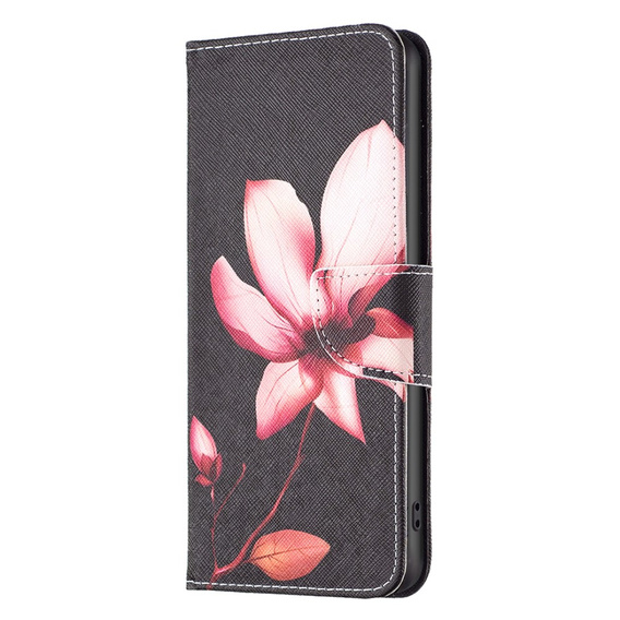 Flip case for Xiaomi Redmi Note 13 Pro 5G, Wallet, Lotus black