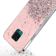 Case for Xiaomi Redmi Note 9S / 9 Pro, Glittery, pink
