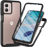 Case for Motorola Moto G53 5G, Shockproof, with film, black
