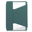 Keyboard case for Samsung Galaxy Tab S10 Lite / S10 FE / S9 FE, Rotary 360° Leather, dark green
