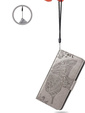 Flip case for Motorola Edge 50 Pro, Butterfly, grey