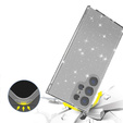 Case for Samsung Galaxy S24 Ultra, Glittery Powder, transparent / black