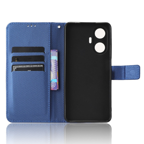 Flip case for Realme C55, Wallet, Smart Magnet, blue
