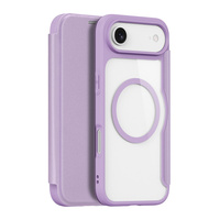 Dux Ducis case for iPhone Air, Skin X Pro, with flap, for MagSafe, purple