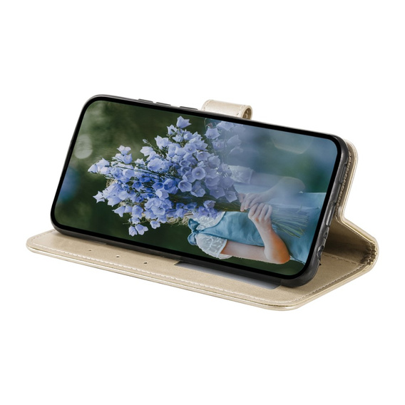 Flip case for Xiaomi Redmi Note 13 Pro+, Mandala, gold