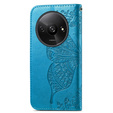 Flip case for Xiaomi Redmi A3, Butterfly, blue