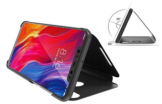 Case for LG K61, Clear View, black