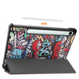 Case for Samsung Galaxy Tab S10 Lite / S10 FE / S9 FE, with flap, graffiti