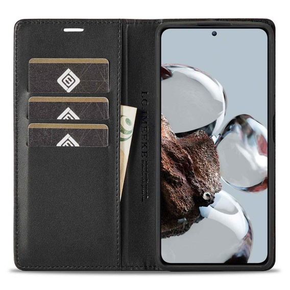 Flip case for Xiaomi 12T / 12T Pro, LC.IMEEKE, black