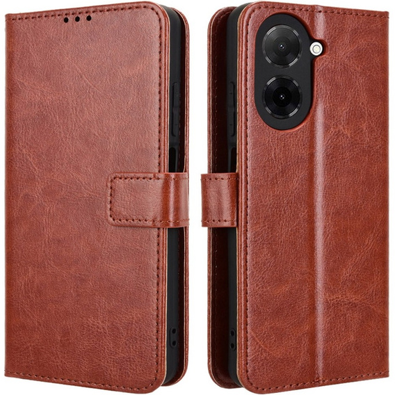 Flip case for Xiaomi Redmi A5, Crazy Horse Wallet, brown
