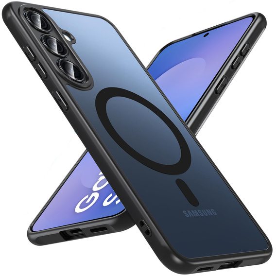 Case for Samsung Galaxy S25 FE, for MagSafe, ERBORD Matt Case, black