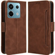 Flip case for Xiaomi Redmi Note 13 Pro 5G, Card Slot, brown