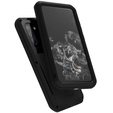 Love Mei Case for Samsung Galaxy S21 FE, armored with glass, black