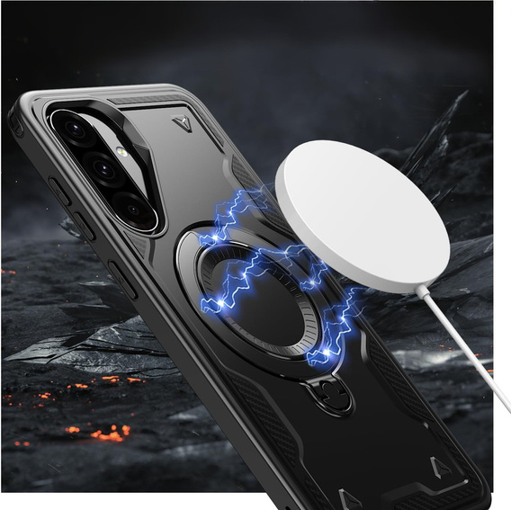 Case for Samsung Galaxy A36, Military MagSafe, black
