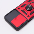 Case for Motorola Moto G54 5G, CamShield Slide, red