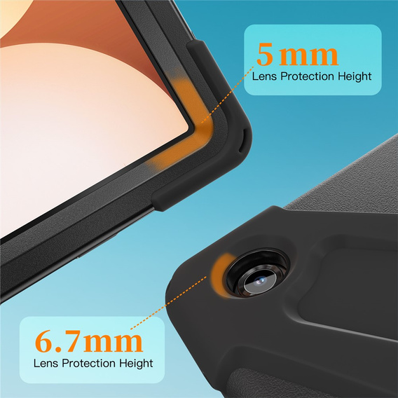 Armoured case with stand and shoulder strap for Samsung Galaxy Tab A11+