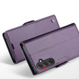 CASEME flip case for Samsung Galaxy A54 5G, Litchi Wallet, purple