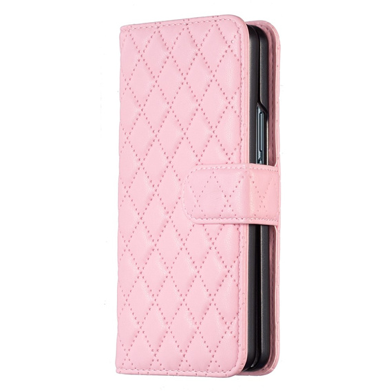 Flip case for Samsung Galaxy Z Fold6 5G, Wallet, BINFEN COLOR, pink