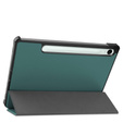 Case for Samsung Galaxy Tab S9 FE, Tri-fold, green