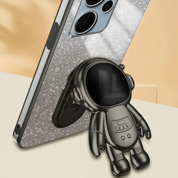 Case for Xiaomi Redmi Note 13 Pro+, Glitter Astronaut, black
