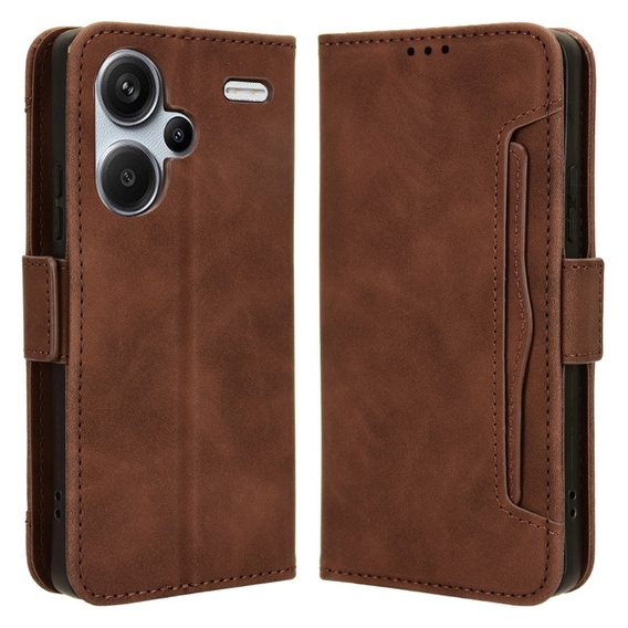 Flip case for Xiaomi Redmi Note 13 Pro+, Card Slot, brown