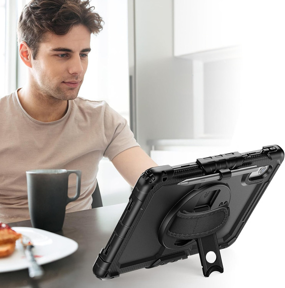 Armored Case for Lenovo Tab M11, protective 360 with stylus slot, black