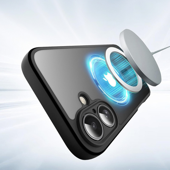 Matt Case for iPhone 17, for Magsafe, matt black