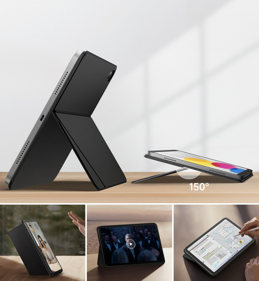 Magnetic case for iPad 11" 2025 A16 (11th gen.) / iPad 10.9" 2022 (10th gen.), Suritch stand