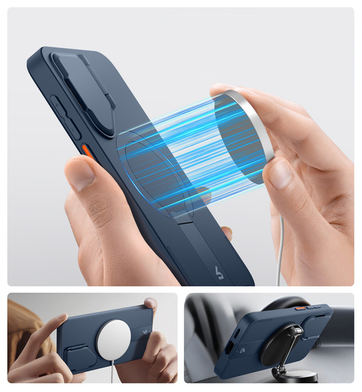 Case for Samsung Galaxy S25, Suritch Shockproof, for MagSafe, blue