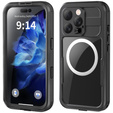 IP68 Waterproof Case for iPhone 16 Pro, SHELLBOX MagSafe, black