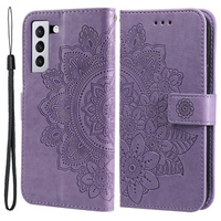 Flip case for Samsung Galaxy S21 FE, Mandala, purple