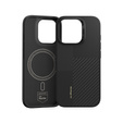 BENKS Kevlar Case for iPhone 16 Pro Max, for MagSafe, Carbon Fiber, black