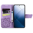Flip case for Xiaomi 14T, Butterfly, purple