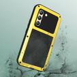 Love Mei Case for Samsung Galaxy S22, armored with glass, yellow