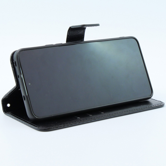 Flip case for Xiaomi 13T / 13T Pro, Crazy Horse Wallet, black