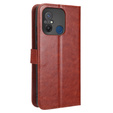Flip case for Xiaomi Redmi 12C, Crazy Horse Wallet, brown