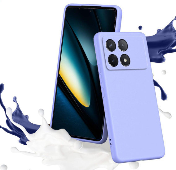 Case for Xiaomi Poco F6 Pro, Silicone Lite, purple