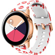 Silicone Strap for Samsung Galaxy Watch Active 20mm, Red Lips