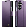 CASEME Litchi Wallet flip case for Samsung Galaxy Z Fold7 5G
