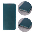 Flip case for Samsung Galaxy A54 5G, Smart Magnetic, dark green + 9H glass
