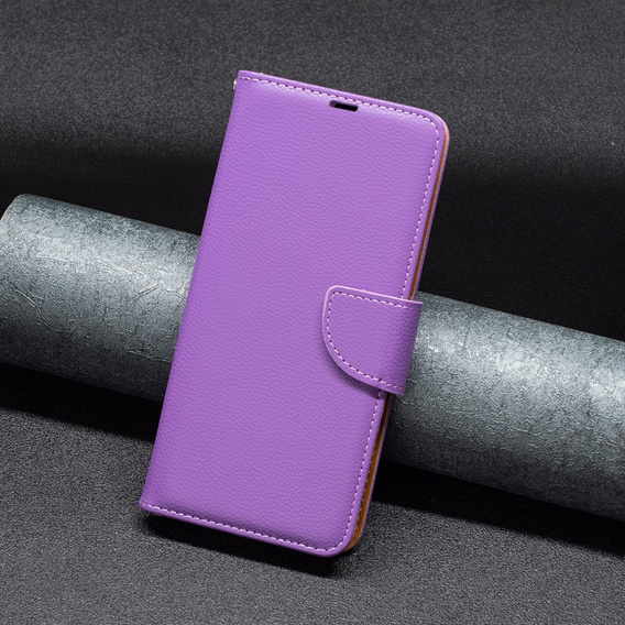 Flip case for Samsung Galaxy A34 5G, Wallet Litchi Magnet, purple