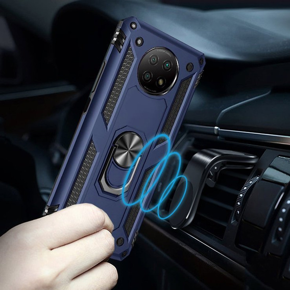 Armor Case for Xiaomi Redmi Note 9T 5G, Nox Case Ring, blue
