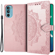 Flip case for Motorola Moto G52 / G82 5G, Mandala, pink