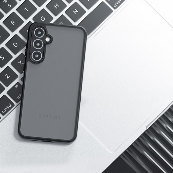 Case for Samsung Galaxy A55 5G, Fusion Hybrid, with camera protection, transparent / black