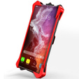 Armored case for Samsung Galaxy S22 Ultra 5G, Aluminum Alloy, black / red