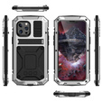 Case for iPhone 13 Mini, R-JUST, armoured, silver