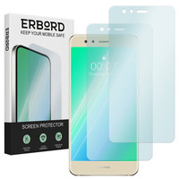 2x Tempered Glass for Huawei P10 Lite, ERBORD 9H Hard Glass for phone screen