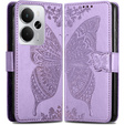Flip case for Realme 14 5G / Realme 14T 5G, Butterfly, purple