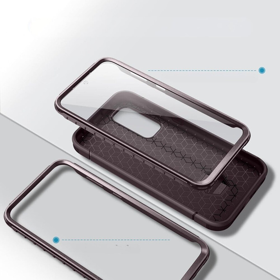Case for Samsung Galaxy S23 FE, Suritch Basic (Two Frames), red