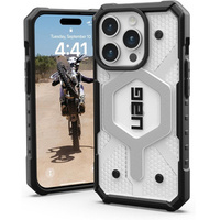 Urban Armor Gear Case for iPhone 15 Pro, Pathfinder MagSafe, transparent / black
